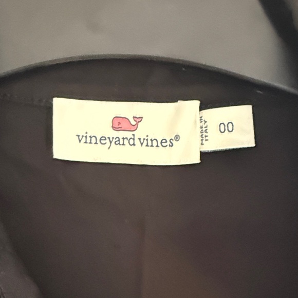 Vineyard Vines Black Midi Dress with Belt - Picture 3 of 5